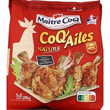 Maître Coq Coq'Ailes nature - Le sachet de 250 g