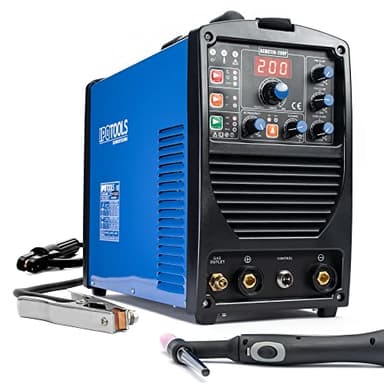 IPOTOOLS TIG-200P poste a souder TIG - Poste à souder TIG avec 200A 230V IGBT, 3 en 1 Poste TIG, MMA électrodes, Poste de Soudage Portable, garantie de 7 ans