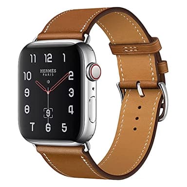 AIYIRUO Compatible avec Apple Watch10 Bracelet Band en Cuir 45mm 41mm 44mm 40mm 49mm Remplacement du Bracelet Original Cuir Véritable Hommes Femmes Pour iWatch Band Series 10/9/8/7/6/5/4/3/2/1,SE