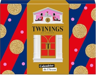 TWININGS – Calendrier de l’Avent Thés & Infusions 2025 – 24 Sachets Dégustation, 11 Thés Parfumés, 8 Infusions Gourmandes, 5 Thés Verts – Idée Cadeau Noël, Coffret Édition Limitée Esprit Londonien