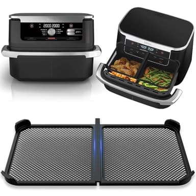 Grille Anti Projection pour Air Fryer Ninja 10,4 L AF500EU - Adaptable à la cloison, Protection en Silicone Réutilisable pour Friteuse à Air Chaud, Protection Efficace de la Spirale Chauffante