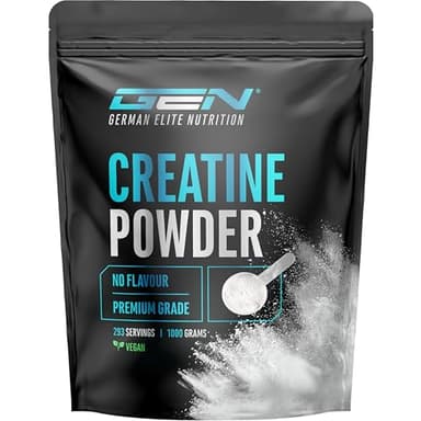 Créatine Monohydrate en Poudre 1000 g – Créatine Monohydrate Microfine, Très Soluble et Fortement Dosée – Sans Additifs inutiles – Vegan – 293 Portions