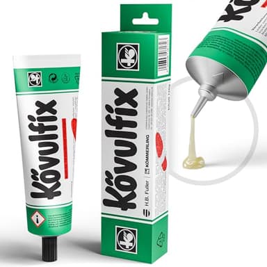 Tube extra-large de 120g Kövulfix Rekord, colle pour chaussures ultra-forte - colle textile, imperméable et élastique, pour semelles, talons, cuir et tous usages, fabriquée en Allemagne