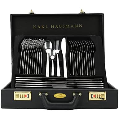 KARL HAUSMANN Set Couverts de Table Inox pour 12 Personnes 72 Pièces - Couvert de Table - Menagere 72 Pieces - Service Couvert 12 Personnes - Lot Couvert de Table - Silverware - Cutlery set