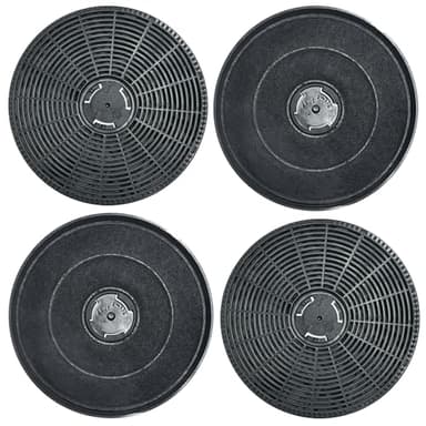 Lot de 4 filtres à charbon actif CF03 compatibles avec les modèles de hottes aspirantes COMFEE : CHW 7.6M77A3, CHW 7.9M77A3, ANGJ64B-60, BIHT01SS-52, 60GLAV33A++, 90TSHM77A++, 60TSHM77A+++