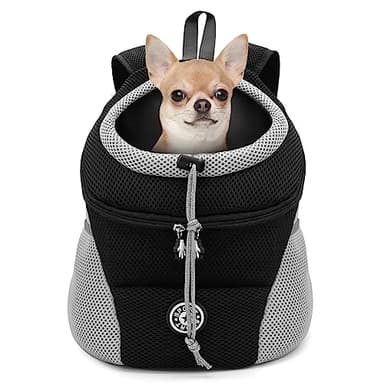 LUKDUNG Sac de transport pour chien et chat Sac à dos pour animaux de compagnie Sac de transport portable pour chien de petite et moyenne taille Sac de voyage pour animaux de compagnie Sac à main
