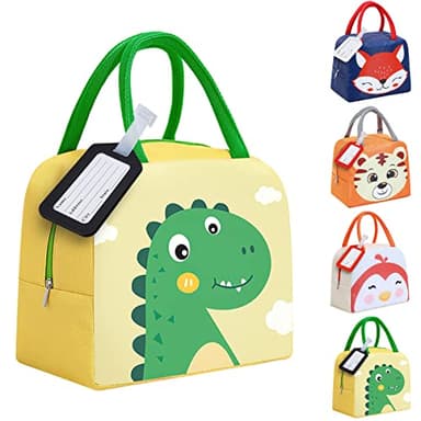 XIMEY Sac Isotherme Repas Enfant et Bébé, Petit Sac Repas (Dinosaure)