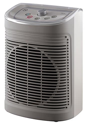 Rowenta SO6520F2 Radiateur et Ventilateur Soufflant Instant Comfort Aqua Chauffage d’Appoint Salle de Bain Ventilation Chaud Froid Arrêt Automatique 2 Vitesses 2400W Silencieux Gris
