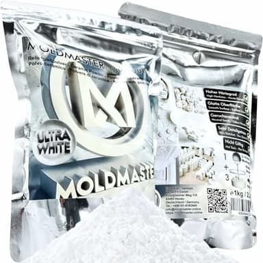 Poudre de moulage pour moulage – 5kg Plâtre en résine | Poudres de moulage de résine | moulage en relief ultra blanche, non toxique