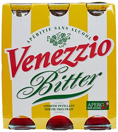 Venezzio Bitter Apéritif sans Alcool Pack 6 Bouteilles x 10 cl
