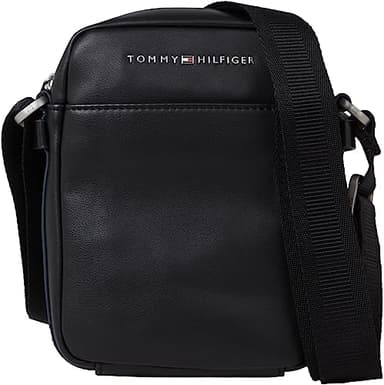 Tommy Hilfiger Sac à Bandoulière Homme TH City Mini Reporter Petit, Noir (Black), Taille Unique