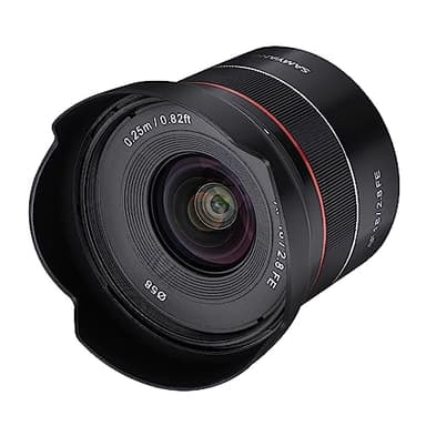 Samyang AF 18 mm F2.8 FE (minuscule mais super large) - Autofocus plein format et objectif à focale fixe APS-C Sony E E-Mount pour Sony Alpha A9 A7 A6600 A6500 A6400 A6300 A6000 A5100 A5000 Nex Camera