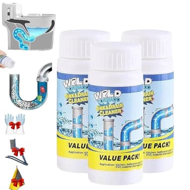 Lanoxie Déboucheur Pro, Lanoxie Deboucheur Canalisation, Nettoyant Puissant Canalisation, Sink Drain Cleaner Pour Canalisation (3PC)