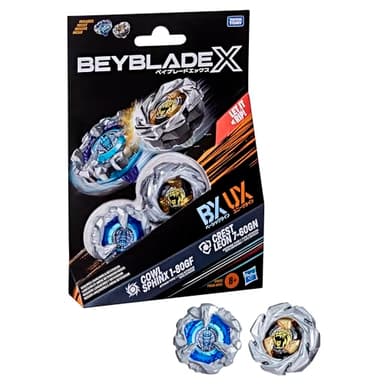 Beyblade X Dual Pack Cowl Sphinx 1-80GF et Crest Leon 7-60GN