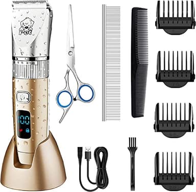 Hatteker Tondeuse Chien Chat Tondeuse Animaux Electrique Professionnelle sans Fil Rechargeable USB