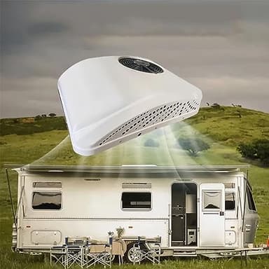 Climatiseur portable 24V Dc,Climatiseur de toit électrique de chauffage et de refroidissement,Compact à faible bruit,Pour la climatisation de camion (24V)