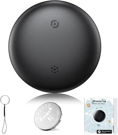 KKSTOTO Smart Traceur GPS Android, Fonctionne avec App Android Localiser,Traceur Localisateur D’Objets Bluetooth, Imperméable, Smart Tag Tracker Android pour Clés/Portefeuilles/Valise/Enfant