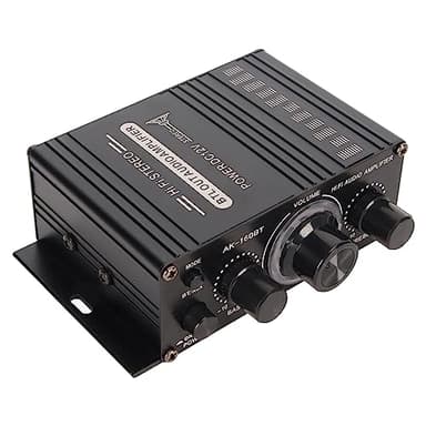 Amplificateur de Puissance Bluetooth 5.0, Récepteur Amplificateur Audio Stéréo 200 W, Mini Ampli intégré HiFi Classe D 2 Canaux pour Haut-parleurs Passifs Domestiques