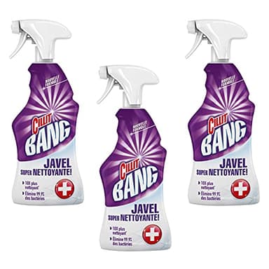 CILLIT BANG Lot de 3 Pistolets Nettoyant Surpuissant Javel - 750 ml