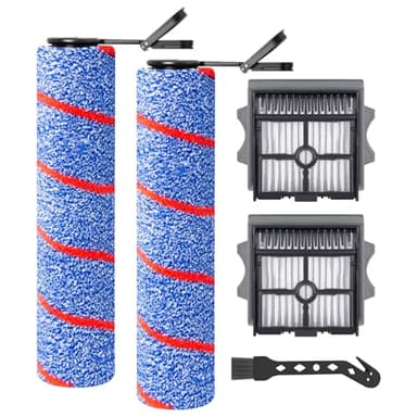 Rouleau de brosse de rechange et Filtre HEPA pour Tineco Floor One S7 Artist/stretch S6/SWITCH S6/S7 Stretch Ultra/S9 Artist/S6 stretch Lite/SWITCH S7 Stretch/Switch S6 Stretch Aspirateur
