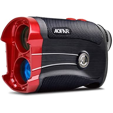 Aofar GX-2S Télémètre Golf 600m, Flag-Lock avec Vibration, Grossissement 6x24mm, Étui de Transport, Batterie Gratuite, Emballage Cadeau, Télémètre de Golf avec Pente