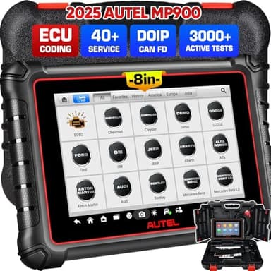 Autel MaxiPRO MP900 Valise Diagnostic Auto, 2026 Plus Récent de MS906BT MP808BT PRO MK900 MX900 MK808S, Codage ECU Pro comme MS906 PRO MP900BT, 3K+ Test Actif, 40+ Service, CANFD DOIP, Impression WiFi