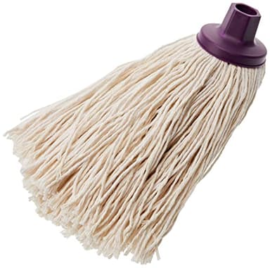 Mery | Serpillière en Coton Ultra Absorbante | Mop et Balai à Franges | Tête XL | Filetage Universel | Haute Résistance | Couleur Naturelle | 22 cm, Écru