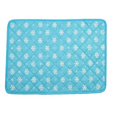 MISSMAO Tapis Rafraichissant Chien Tapis Matelas Rafraîchissant Reste Froid Plus Longtemps Tapis Fraicheur Chien Chat Coussin de Voyage pour Chat Animaux de Compagnie,Bleu,XXL (150x90cm)
