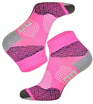 TODO RUNNING RAID - Chaussettes de Course quart, rembourrage anti-ampoules, Hommes Femmes, avec matière technique DryTex. Colorées Chaussettes de Running Longue Distance, Trail - Marathons