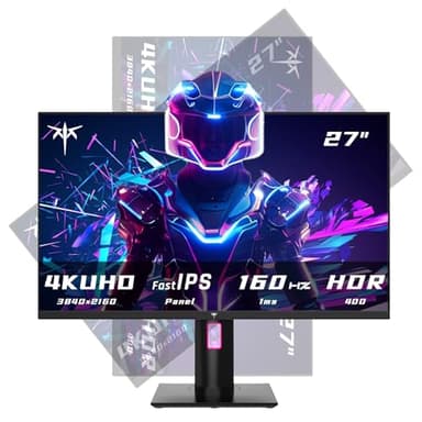 KTC Ecran PC Gamer 4K UHD(3840x2160) 160Hz Écran PC Gaming 27 Pouces- Fast IPS Moniteur Écrans PC 1ms GTG, HDR 400 132% sRGB, HDMI2.1/DP1.4, Support VESA, Hauteur/Inclinaison/Pivot, H27P22S