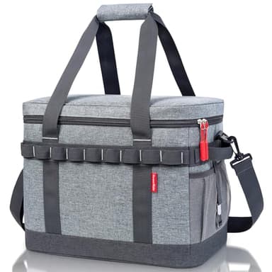 PeranoRidia Sac Isotherme 30L, 12 Heures Refroidissement, Grand Glaciere Souple Isotherme Portable pour Repas Homme & Femme avec Plusieurs Poignées, pour Pique-Nique, Camping, Voiture, Plage