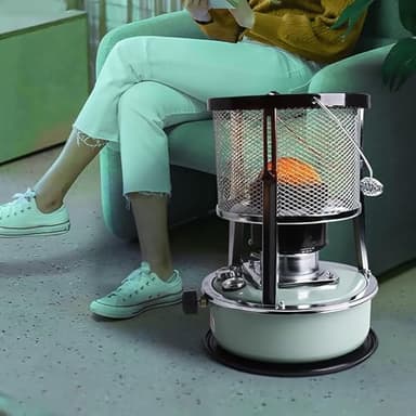 Poele A Petrole D'intérieur Portable, Chauffage à Pétrole avec mèche Pour Camping sans Odeur avec Poignée Chauffage Extérieur Et Intérieur Réchaud De Barbecue Extérieur