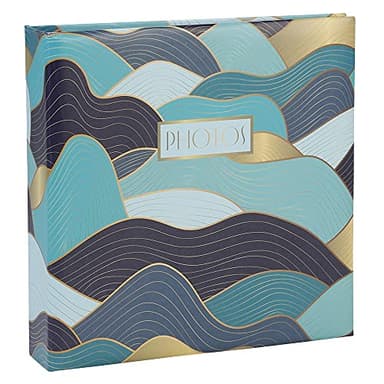 Exacompta - Réf. 62662E - Album photos à pochettes OCEAN - 200 photos 10 x 15 cm - 100 pages - format 22,5 x 22 cm - couverture recouverte d'un pelliculage mat - imprimé motifs aux couleurs tendance