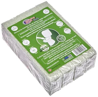 Cleaning Block WC 1008EI - Élimine efficacement les Taches de Calcaire, le Tartre et toute Saleté Incrustée sur Toilettes, Lavabos et Baignoires - 4 Barres de Nettoyage