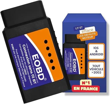 ELM327 OBDII Bluetooth + Support Francais 7/7J - Diagnostic des Codes Moteur en 3 Min ! Valise de Diagnostic Compatible avec la majorité des VÉHICULES - OBDII EOBD ddt4all elm327 pic18f25k80