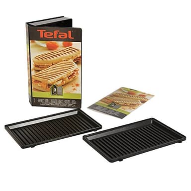 Tefal Coffret Snack Collection - 2 plaques grill-panini + 1 livre de recettes XA800312