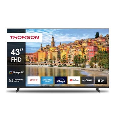 Thomson 43 Pouces (109cm) Google TV FHD Triple Tuner Contrôle Vocale Smart TV - 43FG2S14-2024