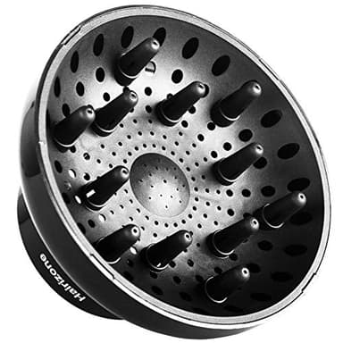 Hairizone Diffuseur universel pour sèche-cheveux avec buse D = 1,7"-2,6" pour coiffure cheveux bouclés ou ondulés, séchage et gain de volume maximum sans frisottis