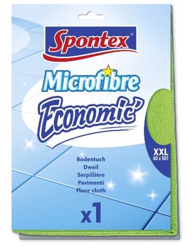 Spontex Economic Serpillère en Microfibre Taille XXL 60 x 50 cm