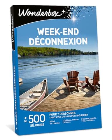 Wonderbox - Week-End Déconnexion - Coffret Cadeau - Idée Cadeau Séjours