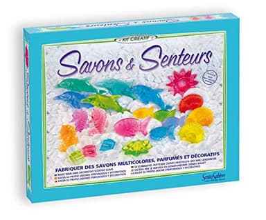 SentoSphère - SAVONS & SENTEURS - Fabrication de savons multicolores et parfumés - Kit DIY Cosmétique - Laboratoire Créatif - De 8 à 99 ans - Fabriqué en France
