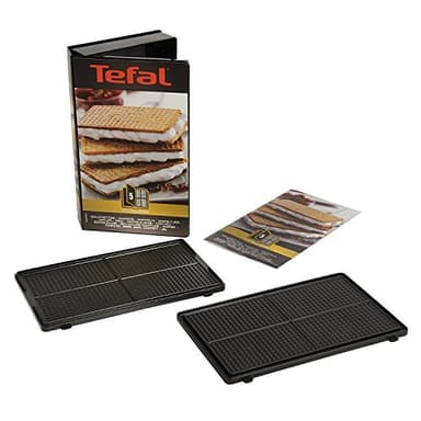 Tefal Coffret Snack Collection - 2 plaques gaufrette + 1 livre de recettes XA800512