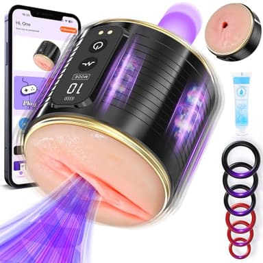 Masturbateurs Masculins Sex toýs Homme - Masturbâteur Homme Realiste Sextoyse avec Extrémité Ouverte et 10 Modes Forts Vibrateurs Pénis Masturbateur Automatique,Vaginette Ultra Réaliste pour Homme