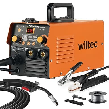XPOtool Poste à souder numérique IGBT 120A pour MIG, SAEE/MMA, Flux/Fil fourré et soudage TIG FCAW