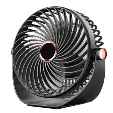 YAZEKY Ventilateur USB de Bureau à 3 Vitesses - Silencieux Réglable à 360° Pour Maison, Chambre, Voiture, Camping en Plein Air