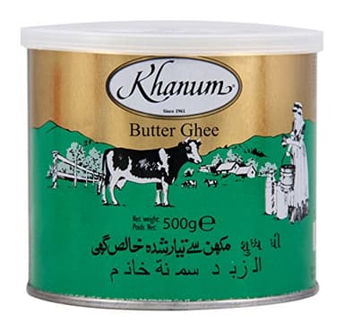 KHANUM Pure Butter Ghee 500 g - Lot de 2
