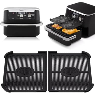 Grille Anti Projection Air Fryer pour Ninja foodi flexdrawer 10.4l, Accessoires Air Fryer pour ninja AF500EU, Grille Anti Projection Airfryer Protection Efficace de la Spirale Chauffante