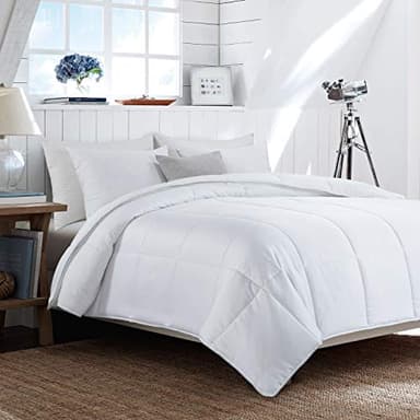 HOMBYS Couette Légère Alternative au Duvet en Viscose de Bambou 100% - 8 Languettes d'Angle, Douce et Rafraîchissante Pour Les Dormeurs Chauds Toutes Saisons
