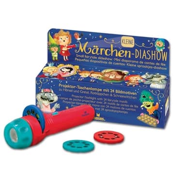 Moses 37979 Lampe de Poche pour Enfant Motif Blanche-Neige Petit diaporama de Contes de fées avec 3 8 Images à raconter