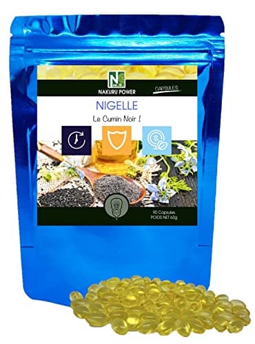NAKURU | Nigelle | Gamme Power | Analysé et Conditionné en France | "Le Cumin Noir !" | (90 Capsules de 700mg / Poids Net: 63g)
